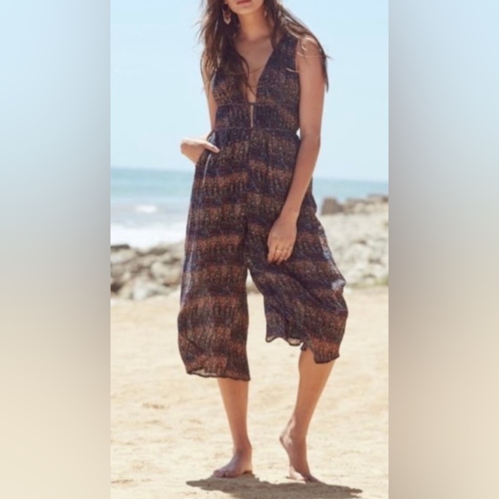 New Lost + Wander Bali Cropped Jumpsuit